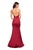 La Femme - 27653 Plunging Halter Fitted Trumpet Evening Gown Special Occasion Dress