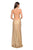 La Femme - 27725 Lace Embellished Deep V-neck Trumpet Dress Special Occasion Dress