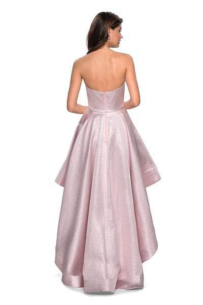 La Femme - 27783 Strapless Sweetheart High Low A-line Dress