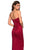 La Femme - 27787 Ruched Sweetheart Stretch Satin Sheath Dress Special Occasion Dress