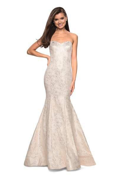 La Femme 27789 Prom Dress - Ivory/Gold