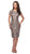 La Femme - 27828 Lace Bateau Knee Length Sheath Dress Special Occasion Dress 4 / Cocoa