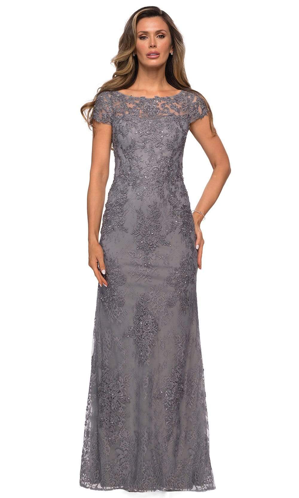 La Femme style 27856 Mother of the Bride Gown Dark Platinum / 8 La Femme style 27856 Mother of the Bride Gown Dark Platinum / 8