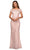 La Femme - 27856 Lace Bateau Sheath Dress Mother of the Bride Dresses 4 / Light Blush