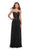 La Femme - 27879 Ruched Sweetheart A-Line Evening Gown Evening Dresses 0 / Black