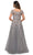 La Femme - 27968 V Neck Lace Appliques Evening Gown Mother of the Bride Dresses
