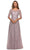 La Femme - 27981 Floral Lace Quarter Sleeve A-Line Dress Mother of the Bride Dresses