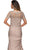La Femme - 27989 Applique V Neck Trumpet Dress Mother of the Bride Dresses