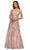 La Femme - 28053 Lace V Neck A-line Dress Mother of the Bride Dresses