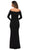 La Femme - 28054 Off Shoulder Long Sleeves Dress Mother of the Bride Dresses