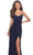La Femme - 28079 Long Surplice High Slit Jersey Gown Evening Dresses