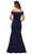 La Femme - 28110 Off Shoulder Ruche-Ornate Trumpet Dress Mother of the Bride Dresses