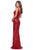 La Femme - 28177 Allover Sequin One Shoulder High Slit Evening Gown Evening Dresses