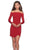 La Femme - 28182 Long Sleeve Off-shoulder Jersey Sheath Dress Cocktail Dresses