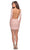 La Femme - 28192 Long Sleeve Backless Faux Wrap Dress Cocktail Dresses