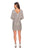 La Femme - 28194 Long Sleeve Sequins Embellished Slip Dress Party Dresses