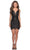 La Femme - 28218 Short Sequined Metallic Faux Wrap Dress Cocktail Dresses