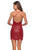 La Femme - 28228 V-Neck Sequined Short Dress Cocktail Dresses