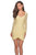La Femme - 28232 Tulip Hem Fitted Lace Cocktail Dress Cocktail Dresses 00 / Pale Yellow