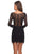 La Femme - 28233 Plunging V-Neck Lace Sheath Dress Cocktail Dresses