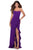 La Femme - 28294SC Scoop Neck High-Low Prom Dress CCSALE 6 / Royal Purple