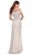 La Femme - 28301 Stretch Lace Off-Shoulder Sheath Dress With Slit Prom Dresses