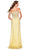 La Femme - 28301 Stretch Lace Off-Shoulder Sheath Dress With Slit Prom Dresses