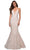 La Femme - 28355 Plunging V-Neck Trumpet Gown Formal Gowns