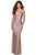 La Femme - 28398SC Sleeveless Scoop Neck Long Dress - 1 pc Nude In Size 10 Available CCSALE 10 / Nude