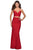 La Femme - 28473 Two Piece Strappy Sheath Dress Evening Dresses 00 / Red
