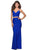 La Femme - 28473 Two Piece Strappy Sheath Dress Evening Dresses 00 / Royal Blue