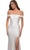 La Femme - 28506 Off Shoulder Tie Low-Cut Open Back Jersey Prom Dress Prom Dresses