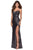 La Femme - 28514 Crisscross Open Back Halter Neck Sequin Evening Gown Evening Dresses