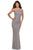 La Femme - 28517 Halter Fringe Sheath Dress Evening Dresses