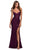 La Femme - 28534 Lace Plunging V-neck Sheath Dress Evening Dresses