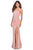 La Femme - 28537 Embellished Halter Sheath Dress Prom Dresses 00 / Blush
