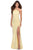 La Femme - 28537 Embellished Halter Sheath Dress Prom Dresses 00 / Pale Yellow