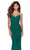 La Femme - 28541 Plunging Crisscross Back Ruched Sheath Dress Evening Dresses