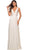 La Femme - 28547 Deep V Neck Empire Waist Sleeveless Prom Gown Bridesmaid Dresses