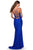 La Femme - 28574 Deep V-neck Jersey Trumpet Dress Prom Dresses