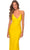 La Femme - 28593 Plunging V-neck Jersey Sheath Dress Evening Dresses