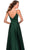 La Femme - 28607 Sleeveless Deep V Neck High Leg Slit A-Line Gown Prom Dresses