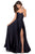 La Femme - 28608 Strapless Sweetheart Wrap Bodice Satin A-line Gown Bridesmaid Dresses