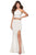 La Femme - 28624 Two Piece Halter Jersey Sheath Dress Prom Dresses 00 / White