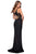 La Femme - 28648 Deep V-Neck Lace Sheath Dress Prom Dresses