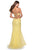 La Femme - 28768 Embroidered Deep V-neck Trumpet Dress Prom Dresses