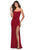 La Femme - 28792 Scoop Neck Open Back Sheath Dress Prom Dresses 00 / Red