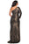La Femme - 28878 One Shoulder Long Sleeve Dress with Slit Prom Dresses