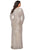 La Femme - 28880 Long Sleeve High Slit Sequined Gown Evening Dresses