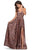 La Femme - 28923 Plunging V-Neck Animal Print A-Line Dress Prom Dresses